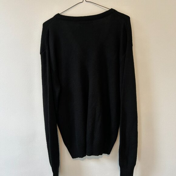 Jantzen- Black V-Neck Sweater - Men's L - Picture 3 of 5